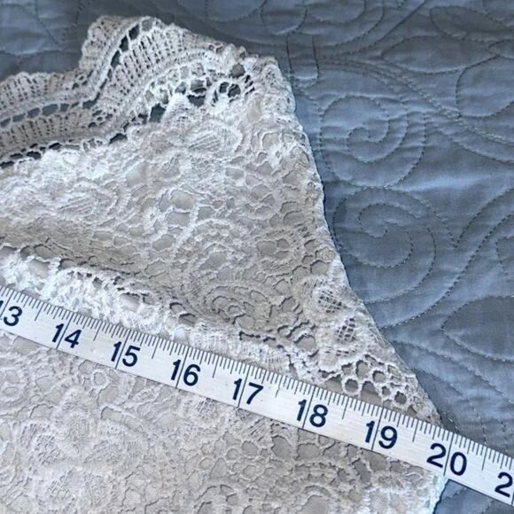 Shein Curve 3XL Floral Lace Dress White & Navy - Picture 9 of 10